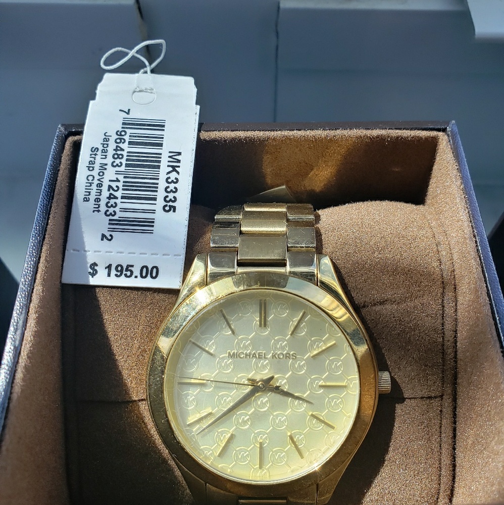 Michael kors gold tone watch